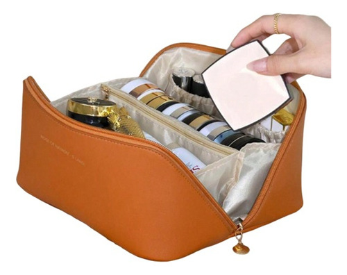 Bolsa De Cosméticos Con Almohada En La Nube Color Marrón