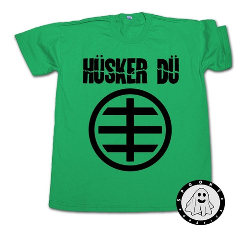 Remera Husker Du Logo Algodon Unisex, Punk, Rock Alternativo