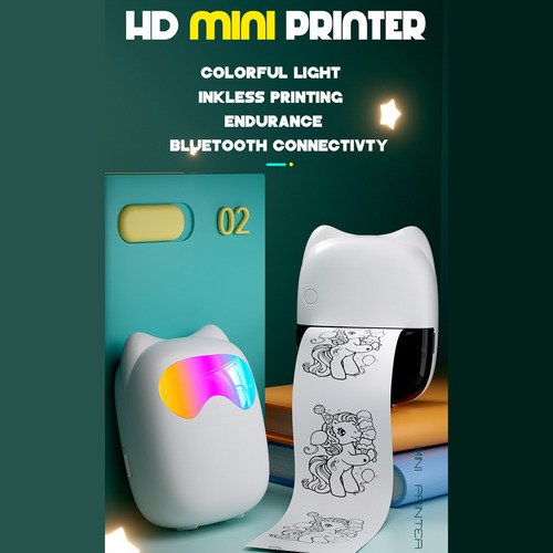 Mini Impresora Térmica P De Bolsillo: Bt, Android/ios, Etiqu