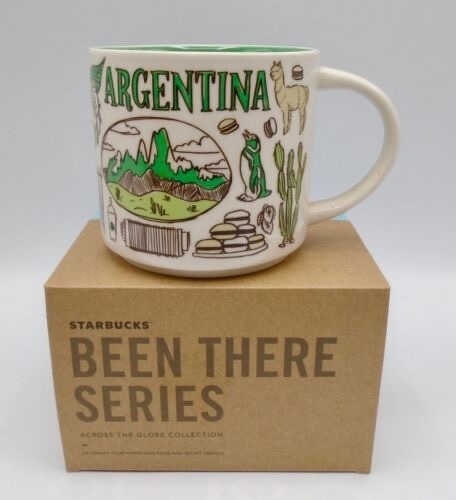 Taza Starbucks Argentina Con Diseño Argentina Color Blanco Capacidad 380cc