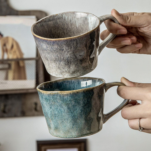 Taza De Café De Cerámica Con Asa, Taza De Café De