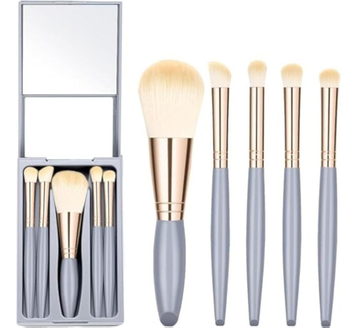 Juego De 5 Brochas De Maquillaje Profesional Sintéticos 2024