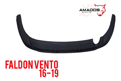 Faldón Difusor Vw Vento 16 - 19 Bumper Trasero Fv