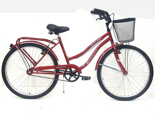 Imagen 2 de 6 de Bicicleta Playera Full Frenos Canasto Rodado 26 Negro