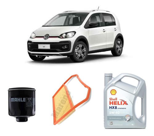 Kit 2 Filtros Volkswagen Up! Y Helix Hx8 5w40 X4