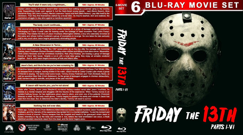 Friday The 13th Coleccion 12 Peliculas En Bluray. 9 Discos!