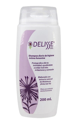 Delisse Gel Shampoo Íntimo Femenino Frasco Con 200 Ml