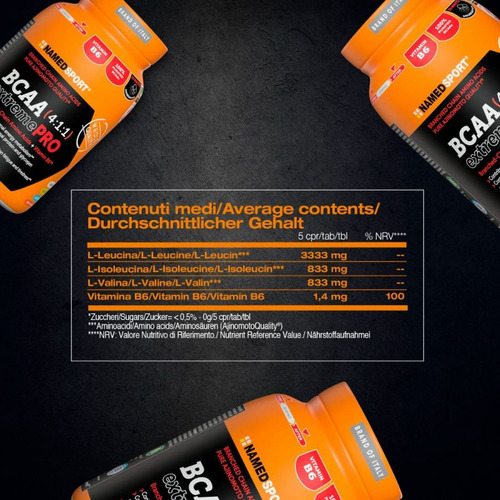 Tabletas Namedsport Bcaa 4:1:1 Extremepro Ajinomoto 110 Tab