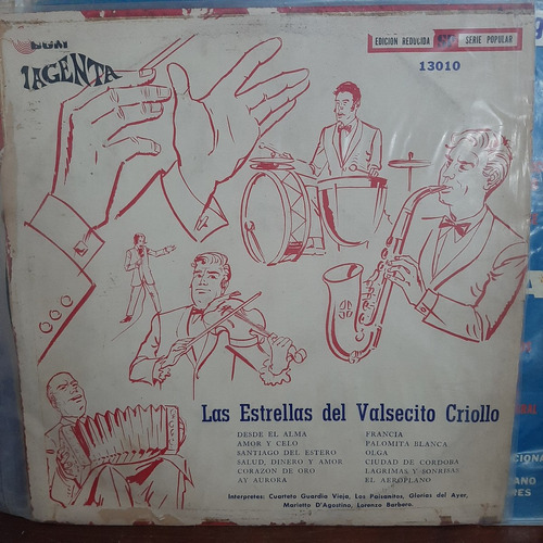 Vinilo Las Estrellas Del Valsecito Criollo Guardia Vieja T1