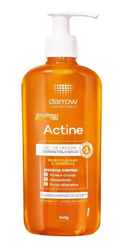 Darrow Actine Gel De Limpeza 240g