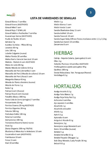 Paquete De 20 Sobres Entre 150 Variedades A Escoger