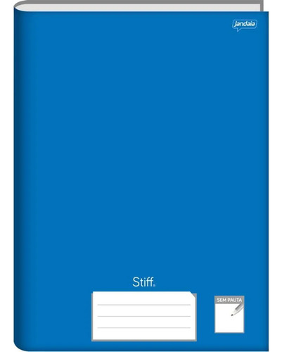 Caderno Brochura 1/4 Caligrafia 96 Folhas Azul Jandaia 14x20