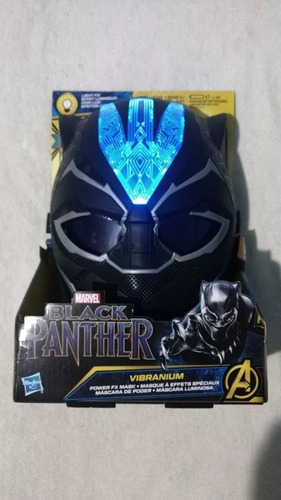 Pantera Negra Máscara De Poder Con Luz Original