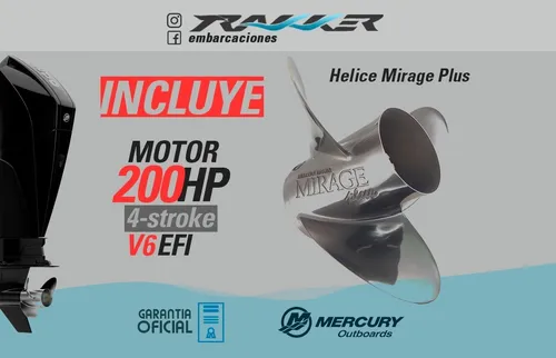 Motor Fuera De Borda Mercury 200 Hp V6 L 4 Stroke