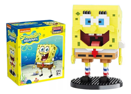 Bob Esponja Bloques Para Armar Figura 3d Mini Blocks Nick