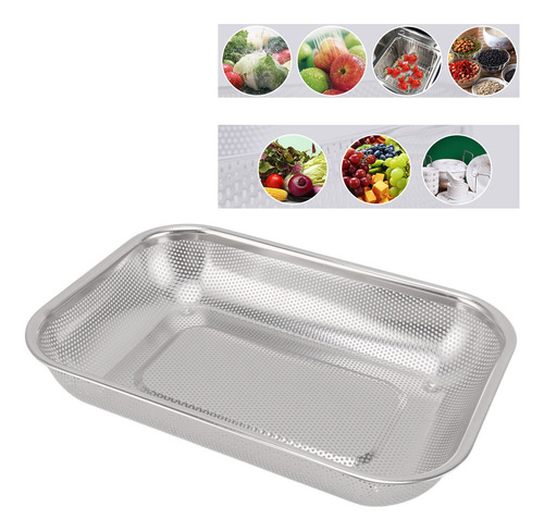 Colador De Acero Inoxidable Para Frutas Y Verduras