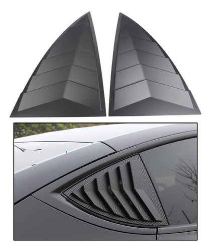 2 Piezas De Pegatina Triangular Para Ventana Trasera, Ajuste