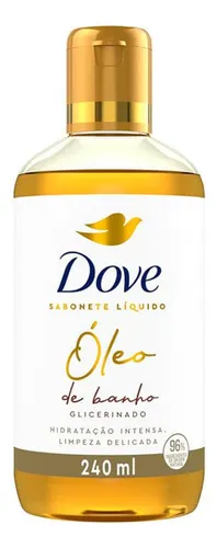 Dove Óleo de Banho Sabonete Líquido Glicerinado 240ml