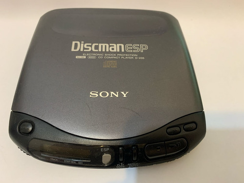 Discman Sony D-235 - Funcionando Perfeitamente Cinza-escuro (Usado)