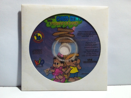 Cd-rom Pc Turma Do Chico Bento Print Studio - Sem Capa (Usado)