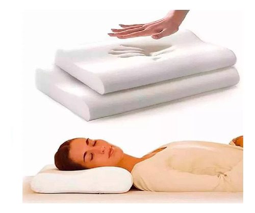 Almohada Viscoelastica Ortopedica Memory Pillow 50x30 Cm