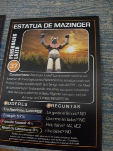Lote 16 Cartas Masters Of The Lazer Universe Revista Lazer (Usado)