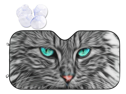 Ojo Gato Parabrisa Coche Bloque Visera Plegable Reversible