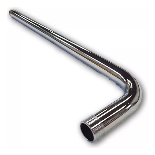 Regadera Cuadrada De Acero Inoxidable De 20 Cm Con Tubo De 5