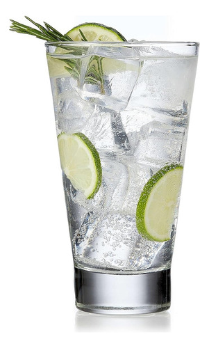 Vasos Crisa Modern Esencial 354 ml De Vidrio 919761 Juego 6 Piezas