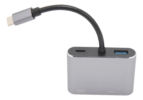 Adaptador Multiporta Tipo C 4 Em 1 Hub, Interface De Exibiçã