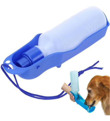 Bebedero Botella 250ml Portatil Perros Mascotas Ideal Paseos