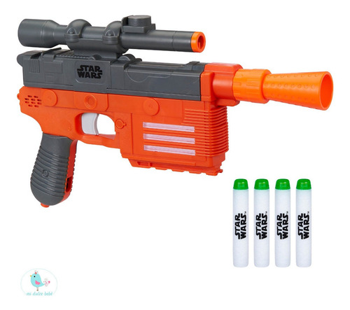 Nerf Star Wars Blaster De Han Solo Con Accesorios E2108