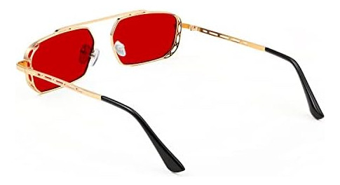 , Feisedy Retro Polygon Steam Punk Gafas De Sol Pequeñas