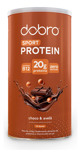 Sport Protein Dobro Sabor Chocolate Com Avelã 450g Chocolate Com Avelã