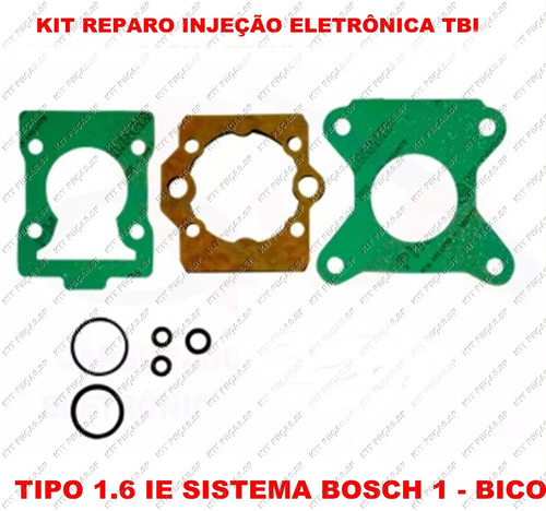 Kit Reparo Injeção Eletronica Tbi Tipo 1.6ie  1-bico