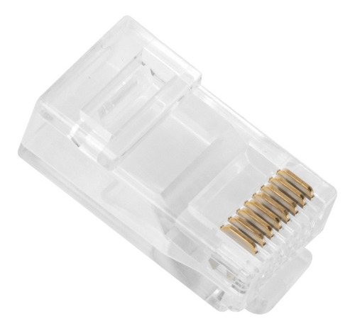 Imagen 3 de 5 de Linkedpro Tc6-pass Bote 100 Pzs Plug Rj45 Cat6 Sin Blindar