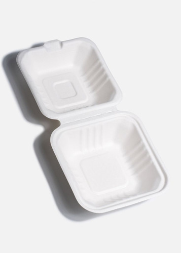 Charola Compostable Para Alimentos 6x6 - 50 Pzs