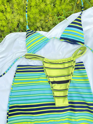 Bikini Con Estampado De Serpiente Conjunto De Bikini Tanga
