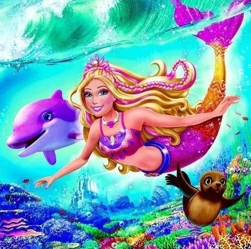 Kit Imprimible Barbie Sirena Fiesta 3x1