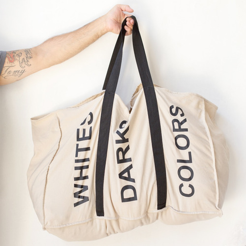 Imagen 1 de 3 de Bolso Organizador Laundry Lavadero Con Manijas Ropa Sucia