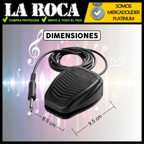 Imagen 5 de 10 de Pedal Sustain Cambio Polaridad Piano Teclados Envios