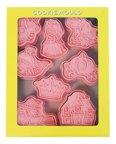 Cortadores De Galletas 3d, 8 Unidades, Dibujos Animados De D
