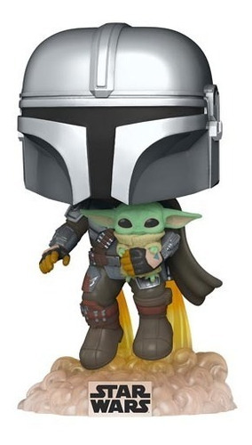 Funko The Mandalorian With The Child (jetpack) (baby Yoda) 