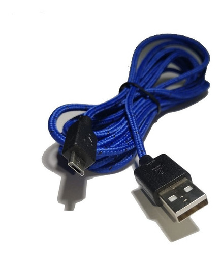 Cable Micro Usb Trenzado Playstation 4 Xbox One De 3 Metros