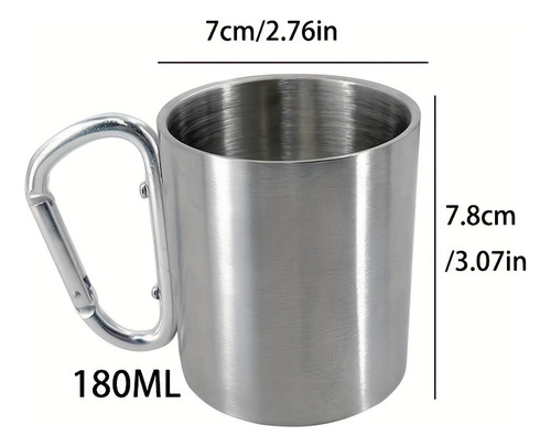 Vaso De Agua Portátil Para Viajes Y Camping, 1 Pieza Con