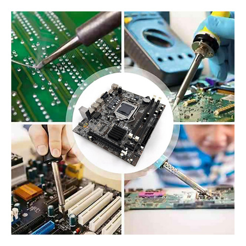 La Placa Base H55 Lga1156 Admite La Cpu De La Serie I3 530 C