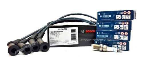 Imagem 1 de 3 de Jogo De Velas Bosch + Cabos Bosch Kia Picanto 1.0 12v 2010