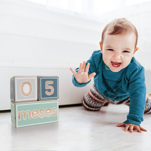 Imagen 2 de 4 de Bb Blocks - Dados Tomar Fotos A Tu Bebé - Niño