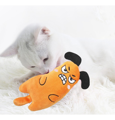 Dibujos Animados Interactivos Catnip Mascota Gato Naranja
