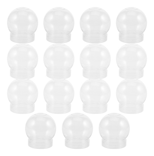 15 Bolas De Agua Transparente Con Tapa De Rosca, Bola De Nie